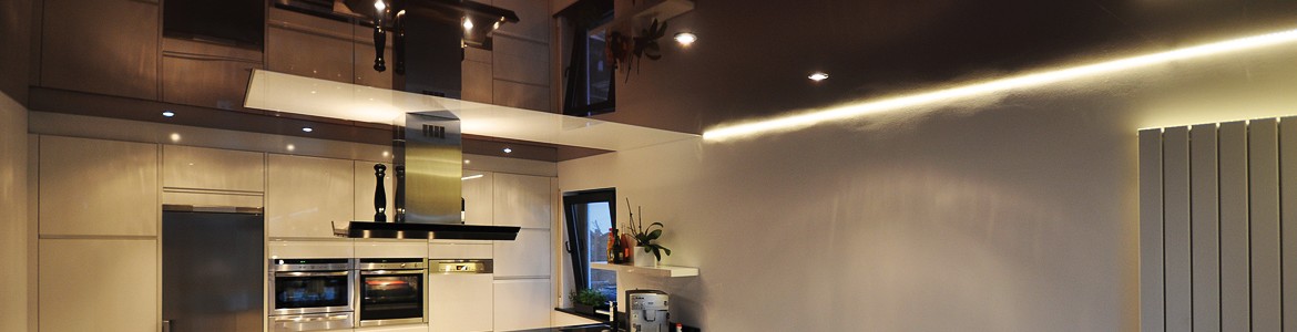 soffitto teso lucido laccato