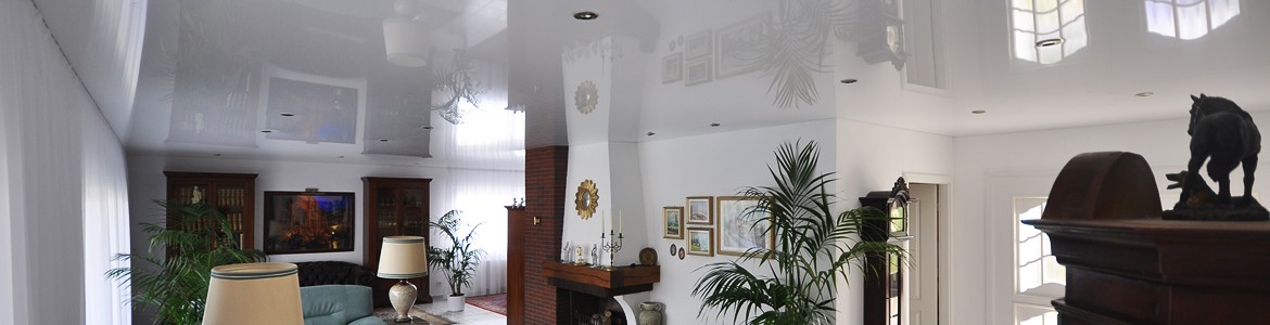 soffitto teso lucido laccato effetto specchio